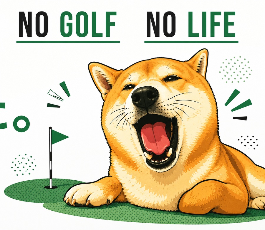 NO GOLF NO LIFE — 愛犬の豆柴とゴルフ